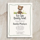 Search for bearly wait baby shower invitations Sage green