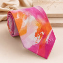 Search for pink and orange ties For her