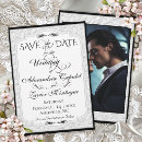 Search for embossed save the dates Black