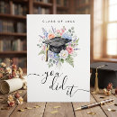 Search for watercolor graduation cards Congrats grad