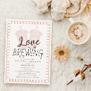 Search for coffee bridal shower invitations Pink