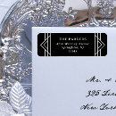 Search for art deco wedding return address labels Classy