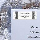 Search for art deco wedding return address labels Classy