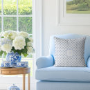 Search for blue hydrangea cushions Blue and white