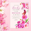 Search for hummingbird baby shower invitations Flower