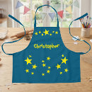 Search for blue and yellow aprons For kids