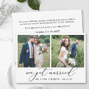 Search for reception wedding announcement cards Eloped