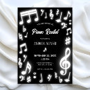 Search for music recital invitations Treble clef