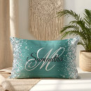 Search for aqua and silver cushions Elegant