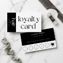 Search for hair stylist loyalty cards Typography