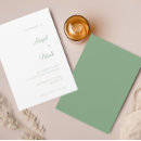 Search for sage green and white wedding invitations Chic