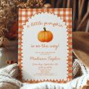 Search for little pumpkin baby shower invitations Fall autumn