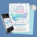 Search for iridescent birthday invitations Splish splash