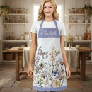 Search for watercolor wildflowers aprons Chic floral pattern