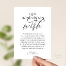 Search for honeymoon fund invitations Black and white