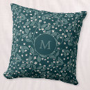 Search for green botanical cushions Monogram initial