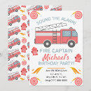 Search for fire engines invitations Boy