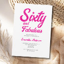 Search for pink 60th birthday invitations Fun