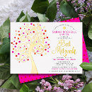 Search for red bar bat mitzvah invitations Star of david