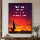 Search for desert cactus posters Sunset landscape