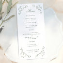 Search for vintage wedding menus Toile de jouy