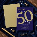 Search for male 50th birthday invitations Elegant