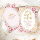 Search for pink floral save the dates Mis quince anos