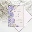 Search for purple hydrangea wedding invitations Modern