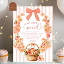 Search for sweet as a peach birthday invitations Baby girl