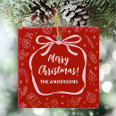 Search for trendy christmas tree decorations Red