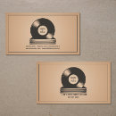 Search for vinyl record business cards Vintage