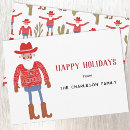 Search for cowboy boots christmas cards Modern