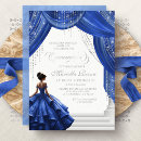 Search for royal blue quinceanera invitations Mis quince anos