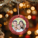 Search for sparkly christmas tree decorations Red