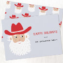 Search for cowboy christmas cards Santa claus