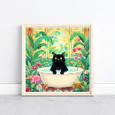 Search for cat bath art Cats