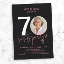 Search for pink 70th birthday invitations Chic
