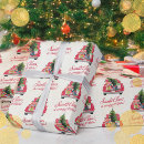Search for vintage santa gift wrap Watercolor