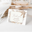 Search for beach bridal shower thank you cards Coastal