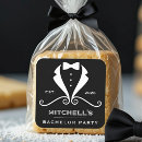 Search for best man wedding stickers Black and white