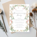 Search for elegant housewarming party invitations Watercolor floral