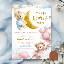 Search for bears gender reveal invitations Mother to be