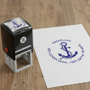 Search for anchor and rope rubber stamps Blue