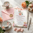 Search for shabby chic tea party invitations Romantic teapot teacup china