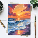 Search for fiery postcards Sunset