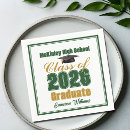 Search for green and gold napkins Graduate