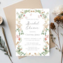 Search for garden bridal shower invitations Whimsical