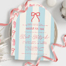 Search for red stripes invitations Feminine