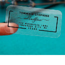 Search for clear address stickers Modern