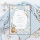 Search for bear and cake invitations Blue